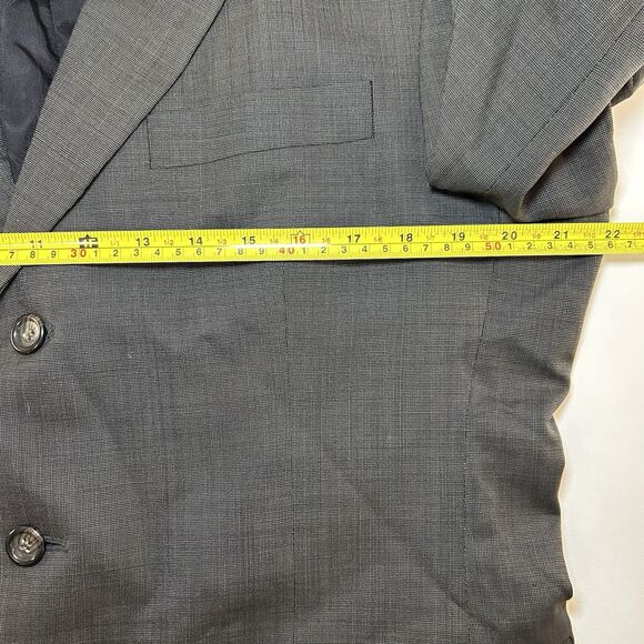 Jos A Bank Mens 40S Blazer Sport Coat Suit Jacket Gray 3 Button Wool Poland - Picture 8 of 9